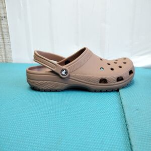Crocs 10001 Unisex Slip On Clogs Shoes Sandals Brown - Mens Sz 10 - Womens Sz 12